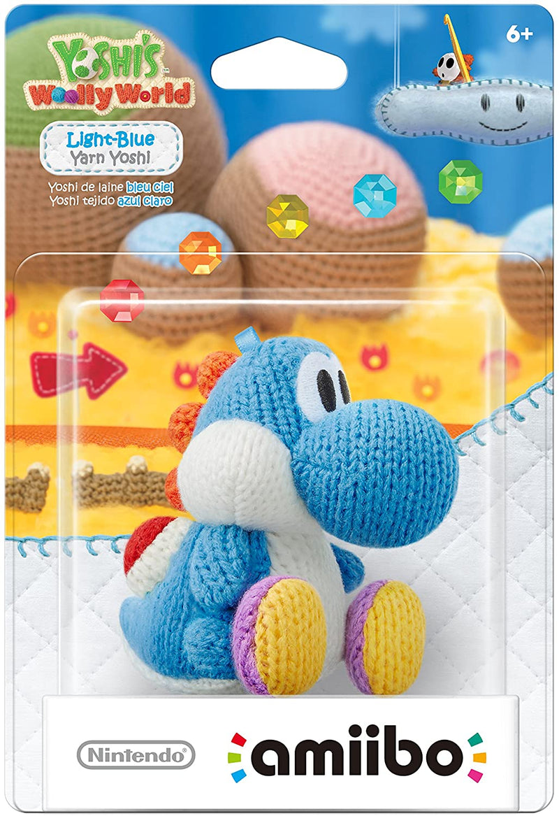 Blue Yarn Yoshi Amiibo