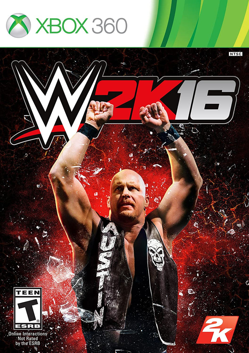 WWE 2K16 Front Cover - Xbox 360 Pre-Played