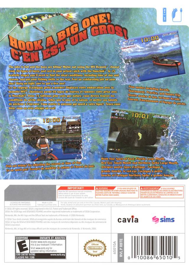 Sega Bass Fishing - Nintendo Wii Pre-Played