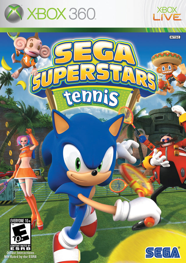 SEGA Superstars Tennis Front Cover - Xbox 360 Pre-Played