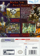 House of Dead 2 and 3 Returns Back Cover - Nintendo Wii Pre-Played