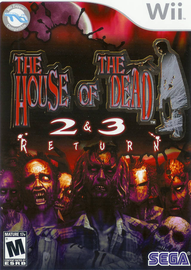 House of Dead 2 and 3 Returns Front Cover - Nintendo Wii Pre-Played