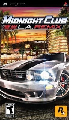 Midnight Club LA Remix Front Cover - PSP Pre-Played