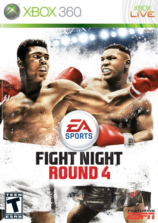 Fight Night Round 4 Front Cover - Xbox 360 Pre-Played