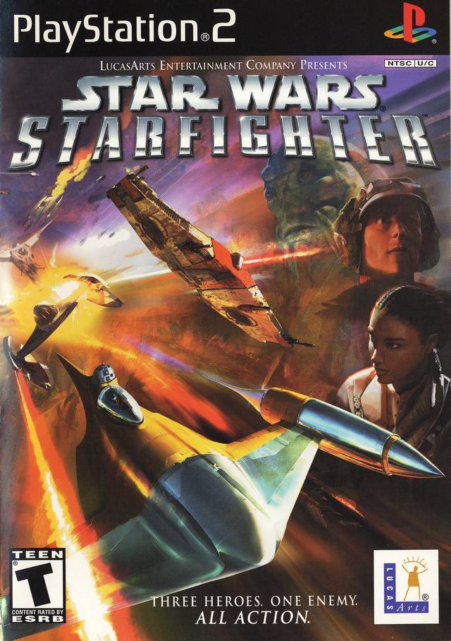 Star Wars Starfighter Front Cover - Playstation 2 Pre-Played