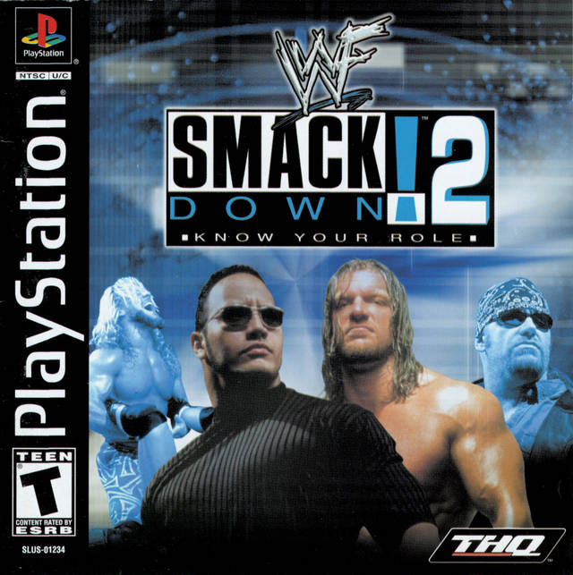 WWF Smackdown 2: Know Your Role Front Cover - Playstation 1 Pre-Played