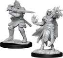 Hobgoblin Fighter Male & Hobgoblin Wizard Female W15 - Dungeons & Dragons Nolzur`s Marvelous Unpainted Miniatures