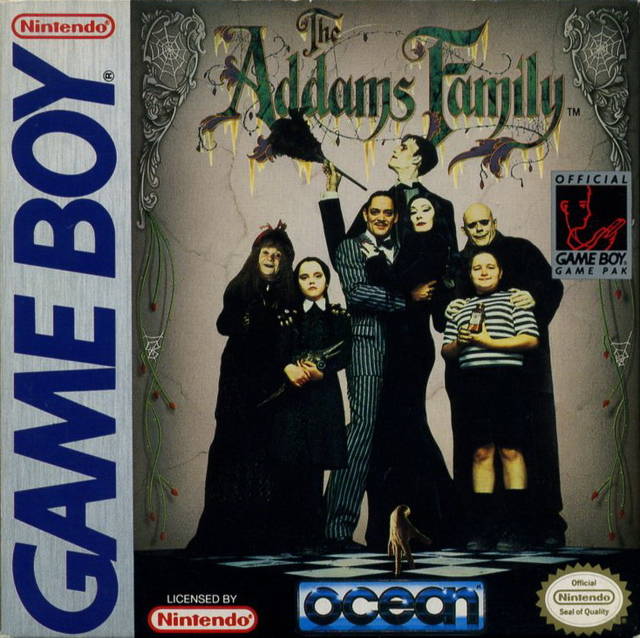 Addams Family Nintendo Gameboy Front Cover