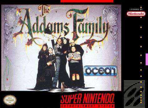 Addams Family SNES Front Cover