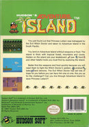 Adventure Island NES Back Cover