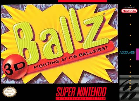 3-D Ballz SNES Front Cover