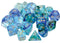 Nebula Polyhedral Oceanic Gold Luminary 7-Die Set