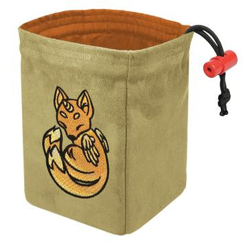 Embroidered Dice Bag - Charmed Creatures Fox