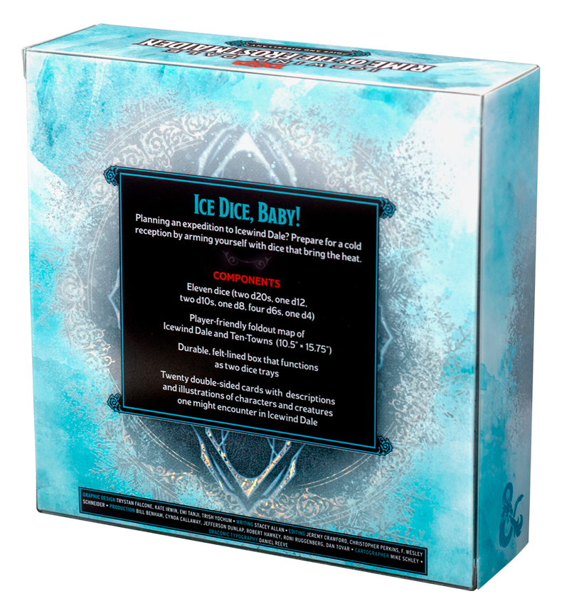 Dungeons and Dragons Icewind Dale Rime of the Frostmaiden Dice Set