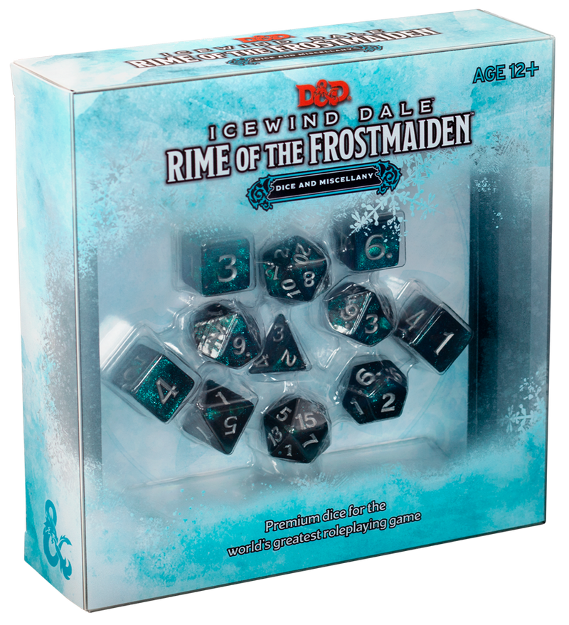 Dungeons and Dragons Icewind Dale Rime of the Frostmaiden Dice Set