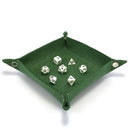 Red King Felt Green Dice Tray