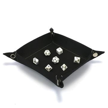 Red King Felt Black Dice Tray