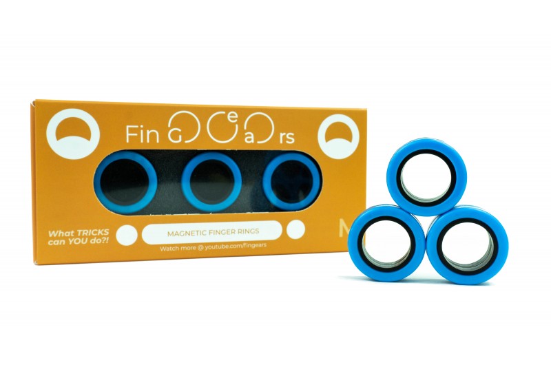 FinGears Medium - Blue & Black