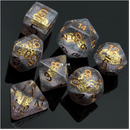 Glitter Gearwheel - RPG Dice Set (7)