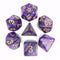 Game On Purple (Golden Font) Pearl Dice Set