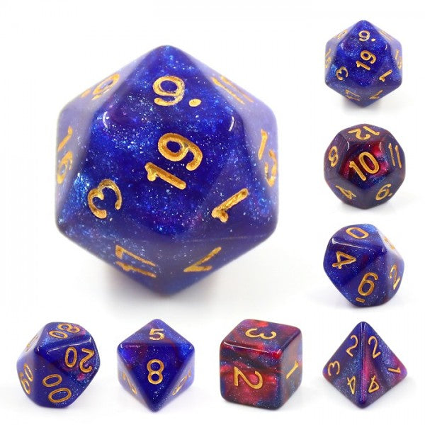 Rose Galaxy - Game On Aurora Dice Set