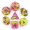 Purple + Green - Game On Glow In The Dark Blend Dice Set