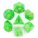 Green Milky Dice - Game On Color Blend Dice Set