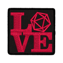 Love D20 - Iron On Patch
