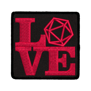 Love D20 - Iron On Patch