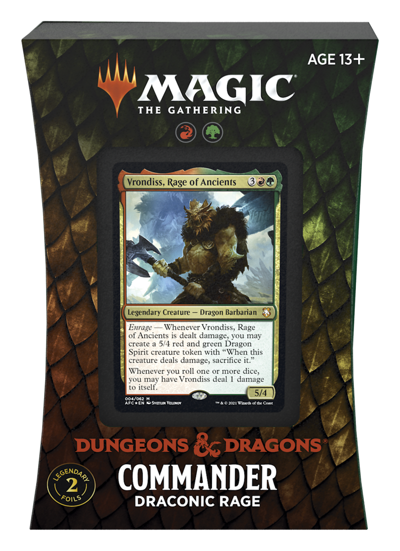 Adventures in the Forgotten Realms Commander Deck Draconic Rage - Magic The Gathering TCG