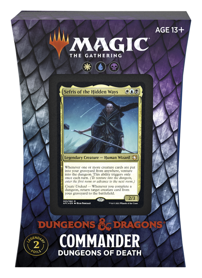 Adventures in the Forgotten Realms Commander Deck Dungeons of Death - Magic The Gathering TCG