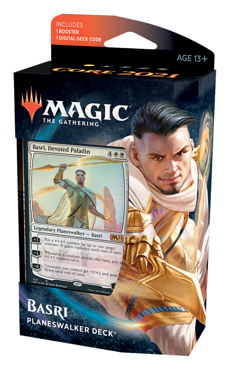 Magic the Gathering Core Set 2021 Basri, Devoted Paladin Planeswalker Deck