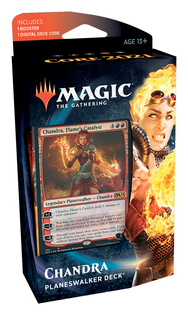 Magic the Gathering: Core Set 2021 - Chandra, Flame's Catalyst Planeswalker Deck