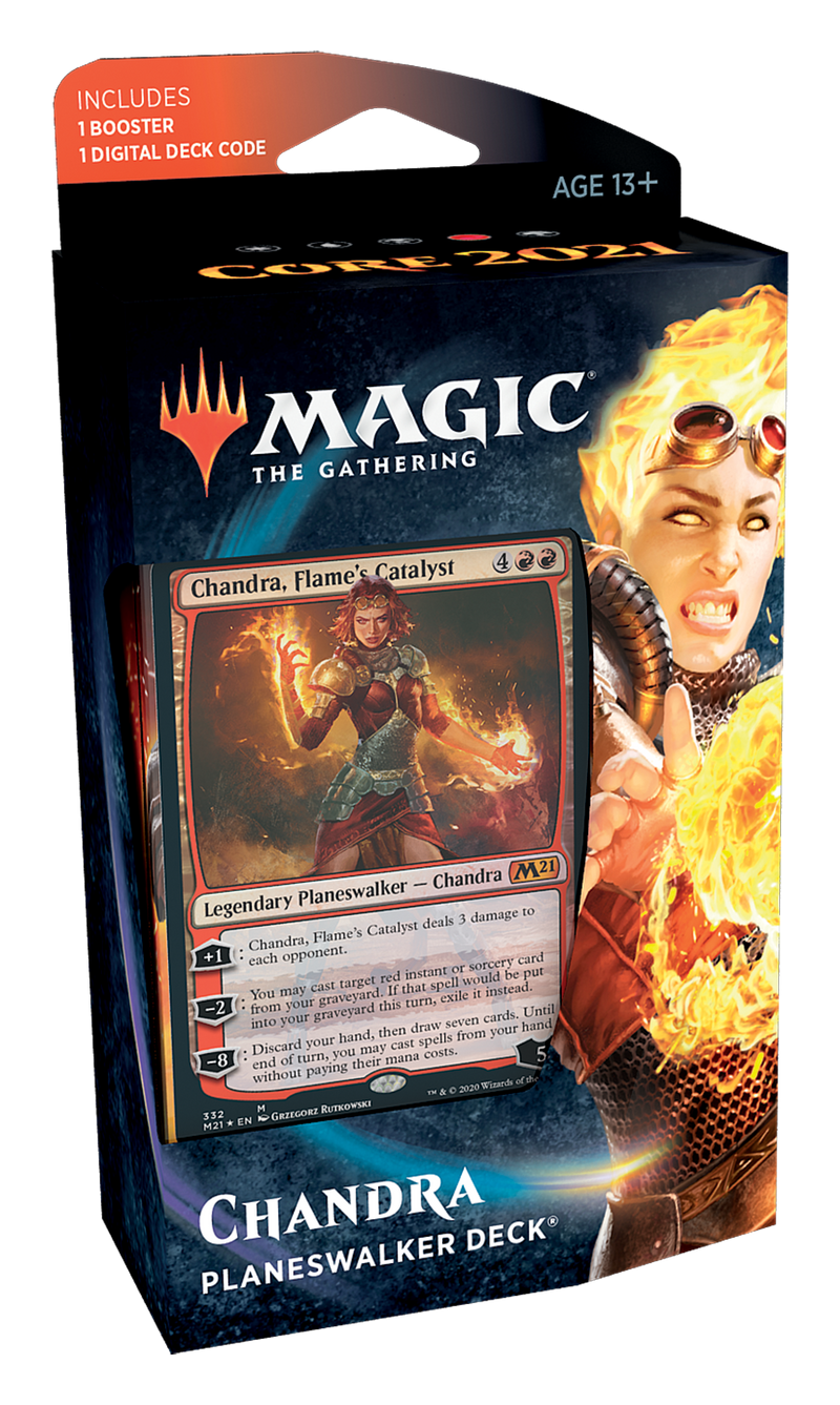 Magic the Gathering: Core Set 2021 - Chandra Planeswalker Deck Game On Games Magic the Gathering: Core Set 2021 - Chandra Planeswalker Deck Game On Games