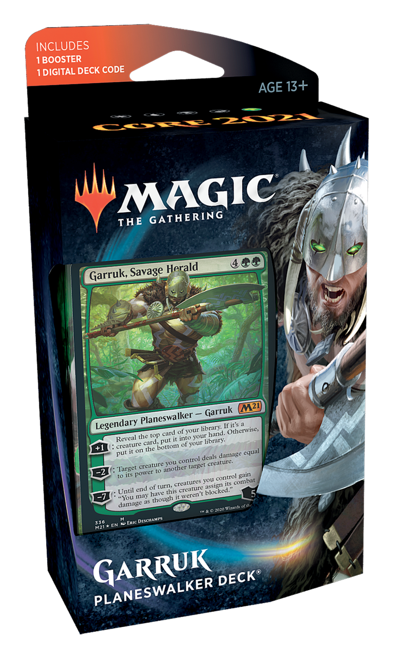 Magic the Gathering: Core Set 2021 - Garruk Planeswalker Deck Game On Games Magic the Gathering: Core Set 2021 - Garruk Planeswalker Deck Game On Games