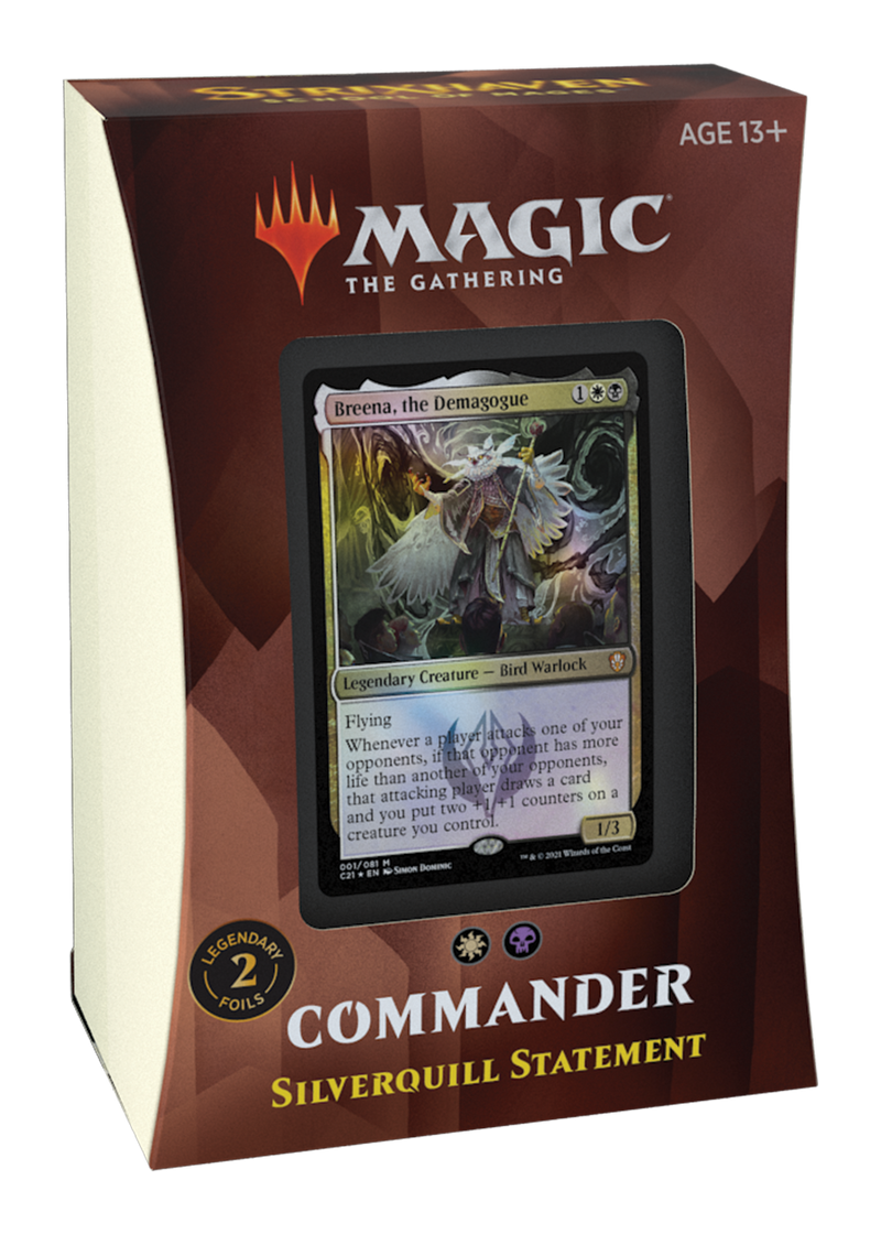 Strixhaven School of Mages Commander Deck Silverquill Statement - Magic The Gathering TCG
