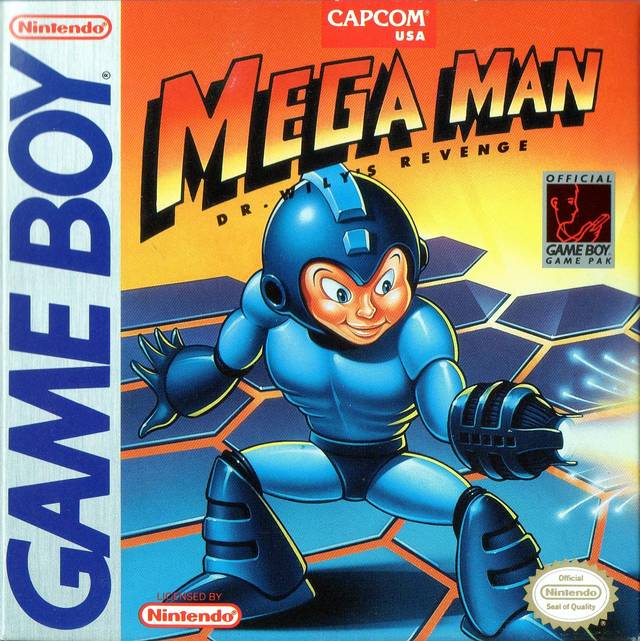 Mega Man Dr. Wily's Revenge Front Cover - Nintendo Gameboy Pre-Played