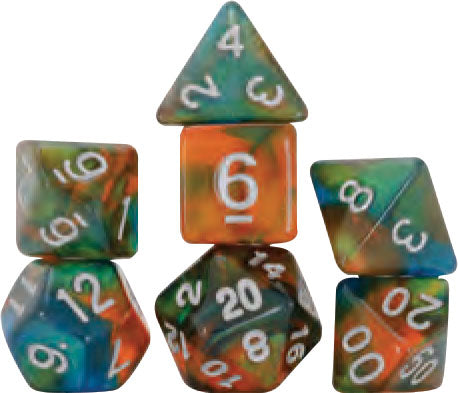 RPG Dice Set (7) Persimmon Punch