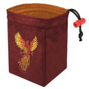 Embroidered Dice Bag - Phoenix Rising Red