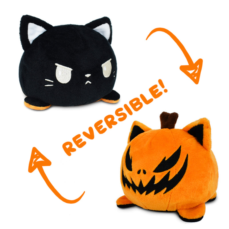 Black and Orange Cat - Reversible Mini Plush