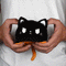 Black and Orange Cat - Reversible Mini Plush