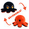 Red and Black Octopus - Reversible Mini Plush
