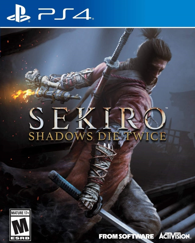 Sekiro Shadows Die Twice Front Cover - Playstation 4