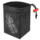 Embroidered Dice Bag - Shadow Dragon Grey