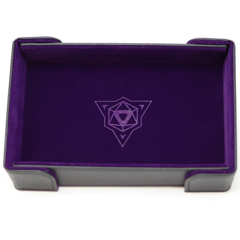 Purple Velvet - Magnetic Rectangle Tray Die Hard Dice