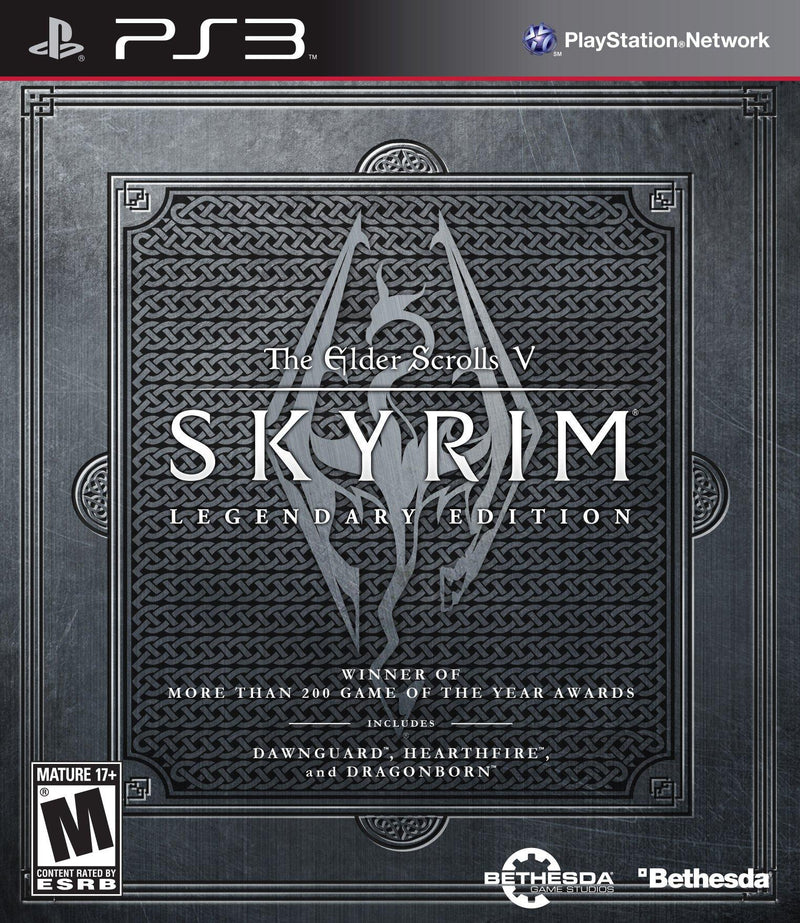 Skyrim Legendary Edition Front Cover - Playstation 3 Pre-Played