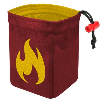 Warning! Flammable - Embroidered Dice Bag