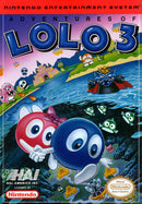 Adventures of Lolo 3 Front Cover - Nintendo Entertainment System, NES Pre-Played