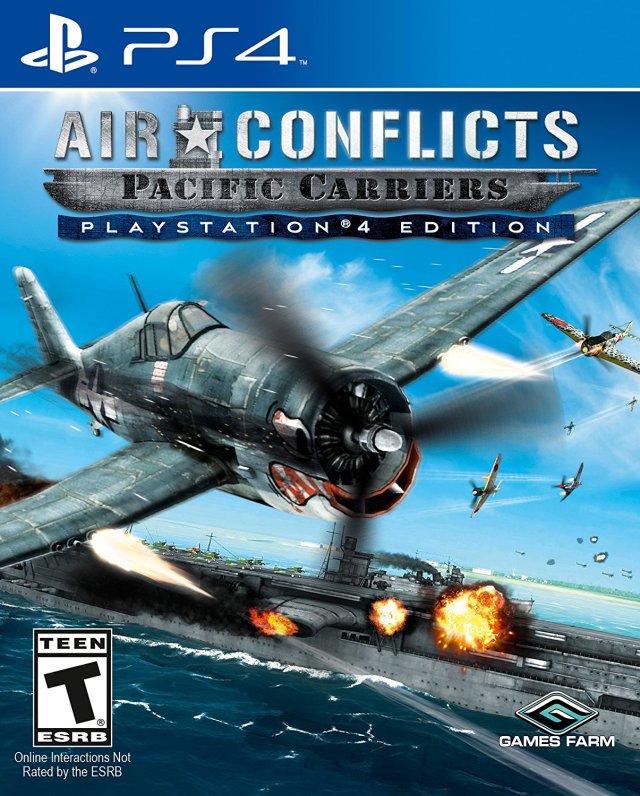 Air Conflicts Pacific Carriers PS4 Front Cover
