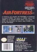 Air Fortress NES Back Cover